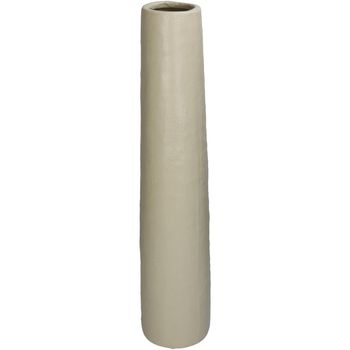 Vase Feines Steingut Beige 10.5x10.5x49.7cm