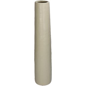 Vase Fine Earthenware Beige 10.5x10.5x49.7cm