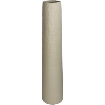 Vase Fine Earthenware Beige 12.5x12.5x59.5cm