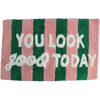 Bath Mat You Look Good Cotton Multi 50x80cm