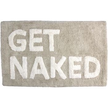 Bath Mat Get Naked Cotton Taupe 50x80cm