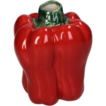 Vase Bell Pepper Fine Earthenware Red 9x8.4x11.5cm