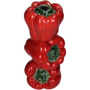 Vase Bell Pepper Fine Earthenware Red 9.9x9.5x20.3cm