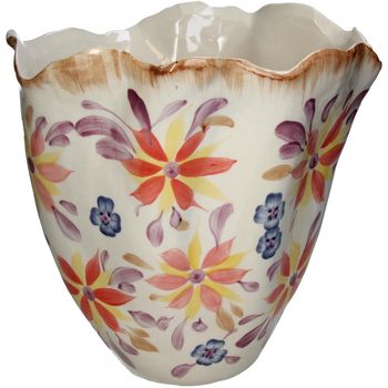 Vase Blumen Feines Steingut Multi 28,5x27x28cm