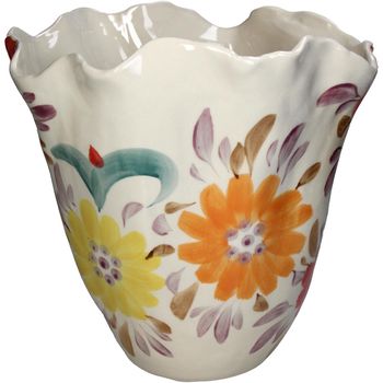 Vase Flowers 28.5x27x28cm Fine Earthenware Multi