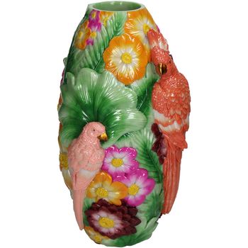Vase Bird Polyresin Multi 16x15.5x29.5cm