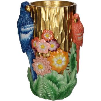 Vase Bird Polyresin Multi 19.5x16.5x29.5cm
