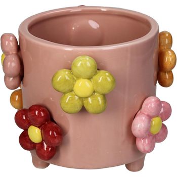 Planter Flowers Dolomite Multi 17.2x17.2x14.5cm