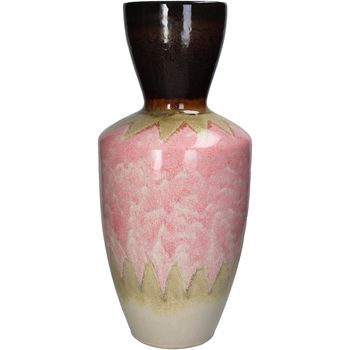 Vase Stoneware Pink 22.5x22.5x50cm