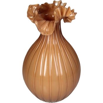 Vase Glass 19x19x32cm Terra