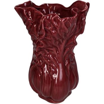 Vase Cabbage Fine Earthenware Red 14.4x13.8x19.7cm