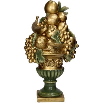 Ornament Fruits Polyresin Gold 23.5x23.5x42.8cm