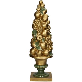 Ornament Fruits Polyresin Gold 16x15.5x51cm