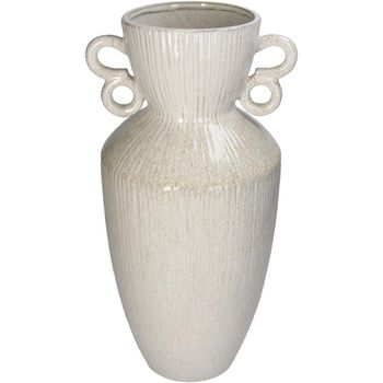 Vase Stoneware White 23x21x46.5cm