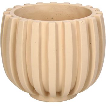 Planter Concrete Ivory 16.5x16.5x13.5cm