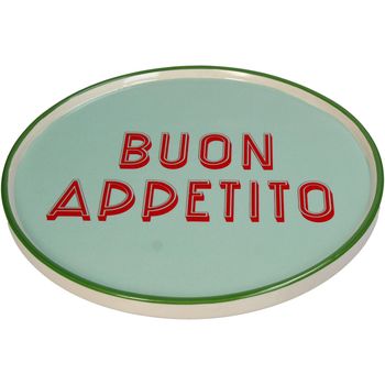 Plate Buon Appetito Stoneware Mint 25.5x25.5x1.5cm