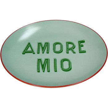 Plate Amore Mio Stoneware Mint 20.5x20.5x2.5cm