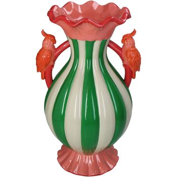 Vase Vogel Polyresin Multi 21x18.5x35cm