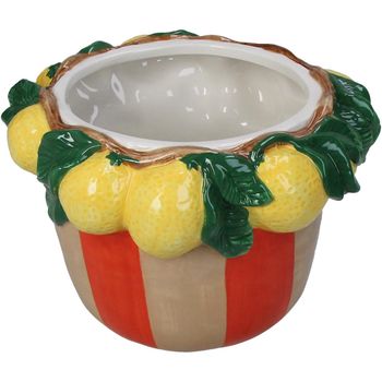 Planter Lemon Dolomite Multi 19.5x19.5x13cm