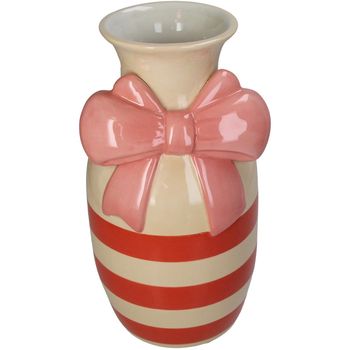 Vase Bow Stoneware Multi 17.3x16.7x32cm