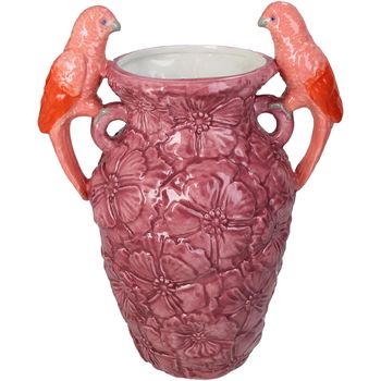 Vase Bird Stoneware Purple 23x16x29.8cm