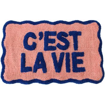 Bath Mat C'est La Vie Cotton Multi 50x80cm