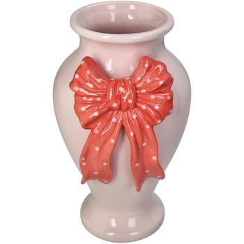 Vase Bow Dolomite Pink 16.3x15x25.3cm