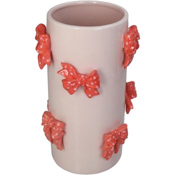 Vase Bow Dolomite Pink 16.8x16.8x26cm