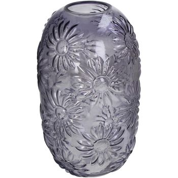 Vase Glass Purple 19x19x33.5cm