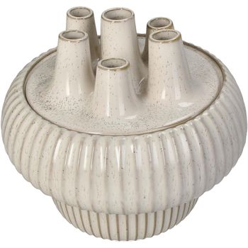 Vase Stoneware White 22x22x20.5cm