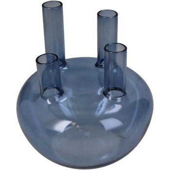 Vase Glass Blue 15x15x17cm