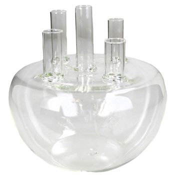 Vase Glass Clear 18x18x18cm