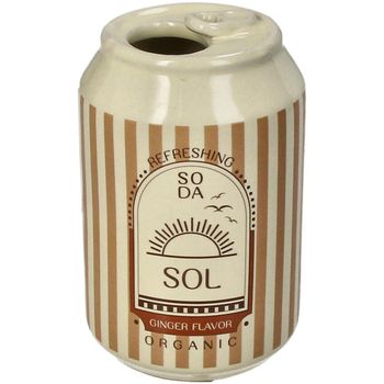 Vase Soda Can Sol Fine Earthenware Multi 7x7x11.3cm