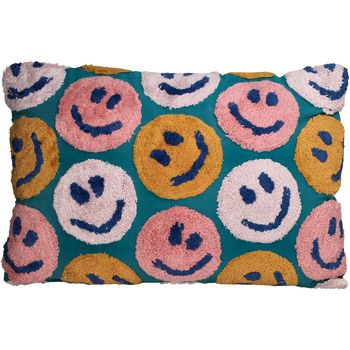 Cushion Smiley Cotton Multi 40x60cm