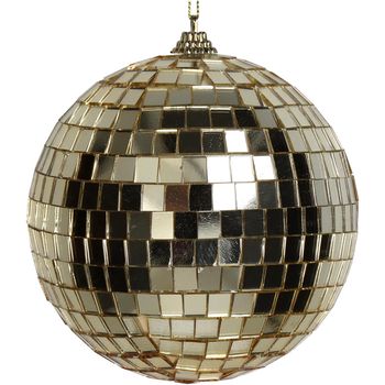 Ornament Disco Ball Gold 12x12x12cm