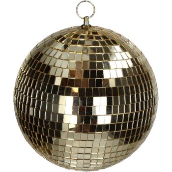 Ornament Disco Ball Gold 20x20x22cm