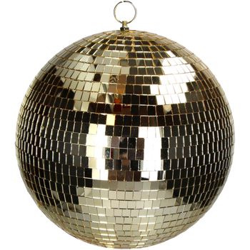 Ornament Disco Ball Gold 30x30x32cm