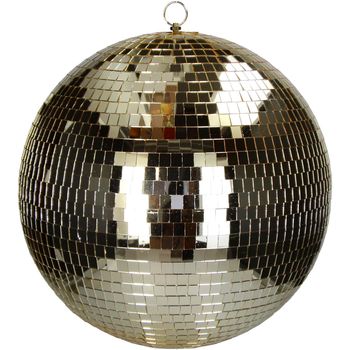 Ornament Disco Ball Gold 40x40x42cm