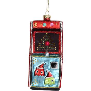 Ornament Pac-Man Game Glass Multi 13.5cm