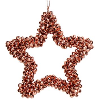 Ornament Bells Star Metal Copper 14cm