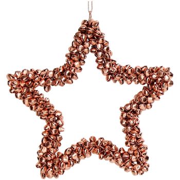 Ornament Bells Star Metal Copper 16cm