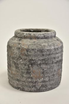 Pot ''Raw'' 16x16x16cm Grey