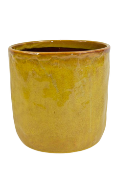 Pot ''Pazy'' keramiek D21 H20cm Yellow