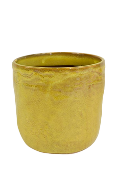 Pot ''Pazy'' keramiek D15 H14cm Yellow