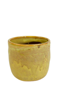 Pot ''Pazy'' keramiek D10 H9cm Yellow