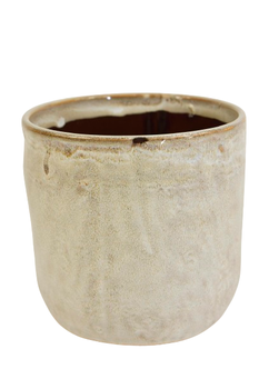 Topf ''Pazy'' Keramik D15 H14cm Off- Weiß