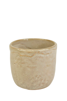 Topf ''Pazy'' Keramik D8.5 H7.5cm Off- Weiß