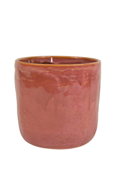Topf ''Pazy'' Keramik D15 H14cm Rot