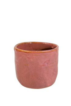 Topf ''Pazy'' Keramik D8,5 H7,5cm Rot