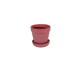 Arcey pot met schotel D13 H11cm Cherry